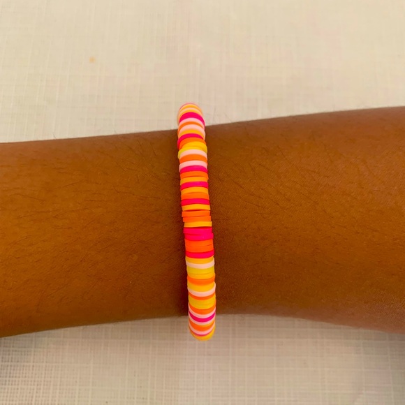 Sunrise clay bead bracelet - Picture 2 of 4